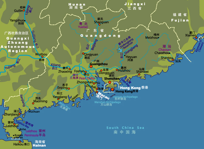 guangdong province carte